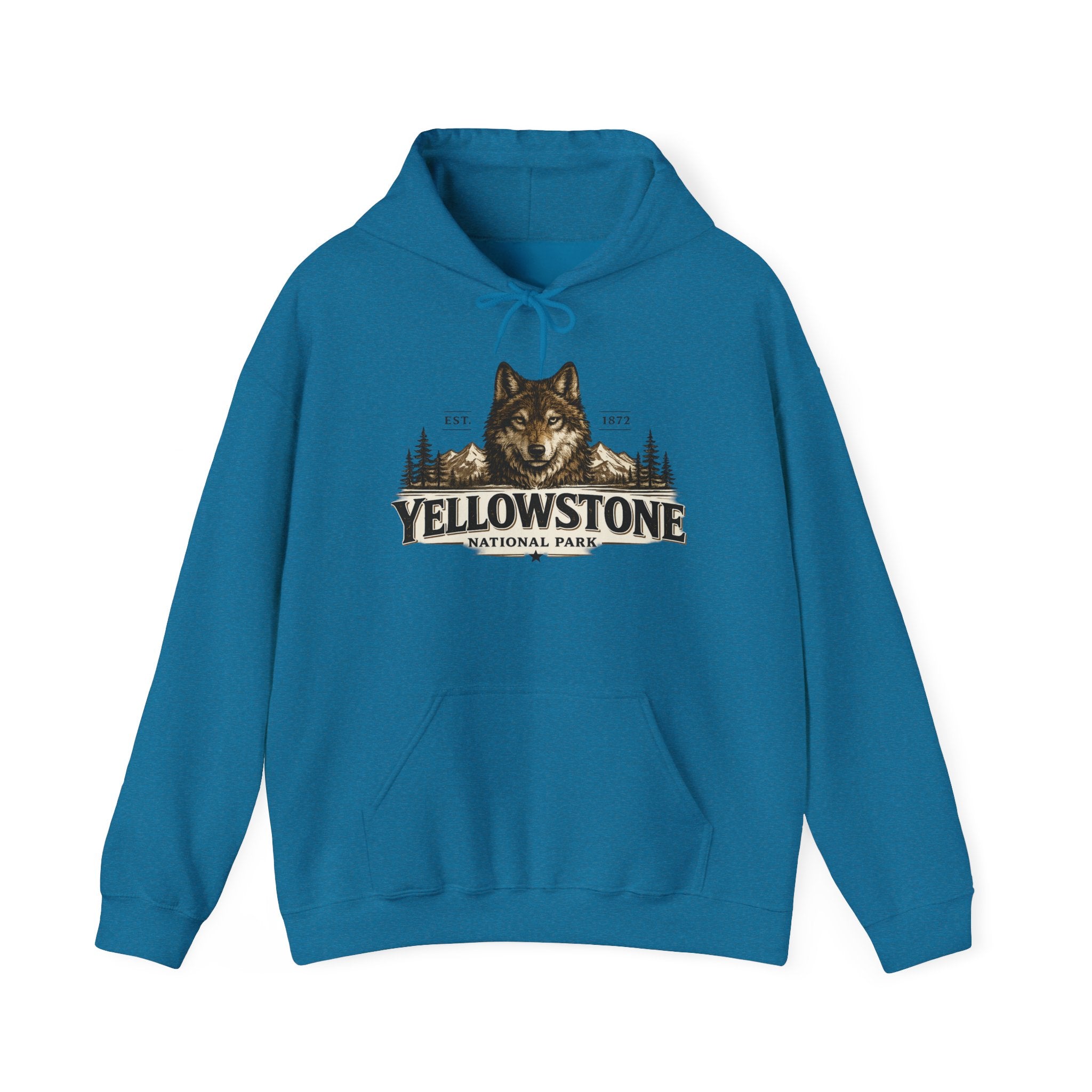 Yellowstone Wolf Hoodie – Where the Wild Still Roams
