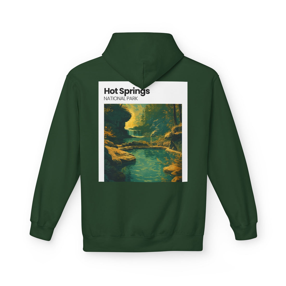 Hot Springs National Park Hoodie | Scenic Thermal Pool Illustration