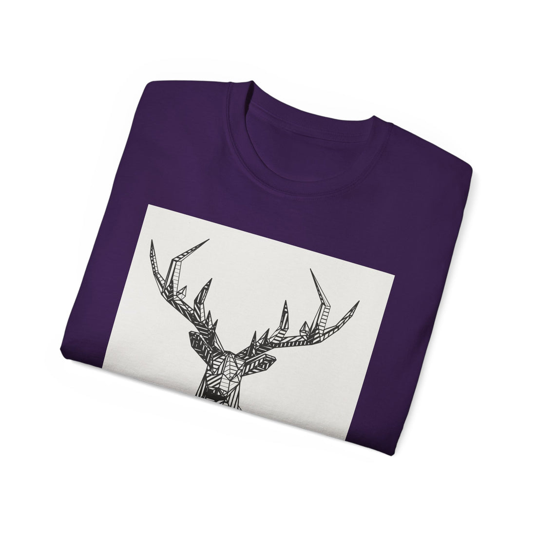 Geometric Deer Graphic Tee - Unisex Ultra Cotton T-Shirt