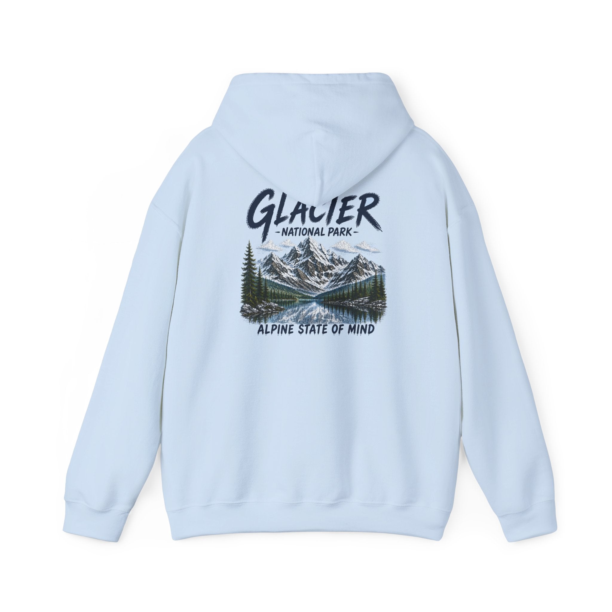 Glacier National Park Snowy Peaks Hoodie1