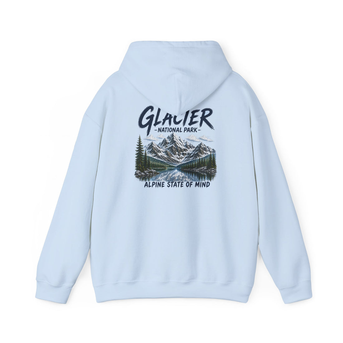 Glacier National Park Snowy Peaks Hoodie1