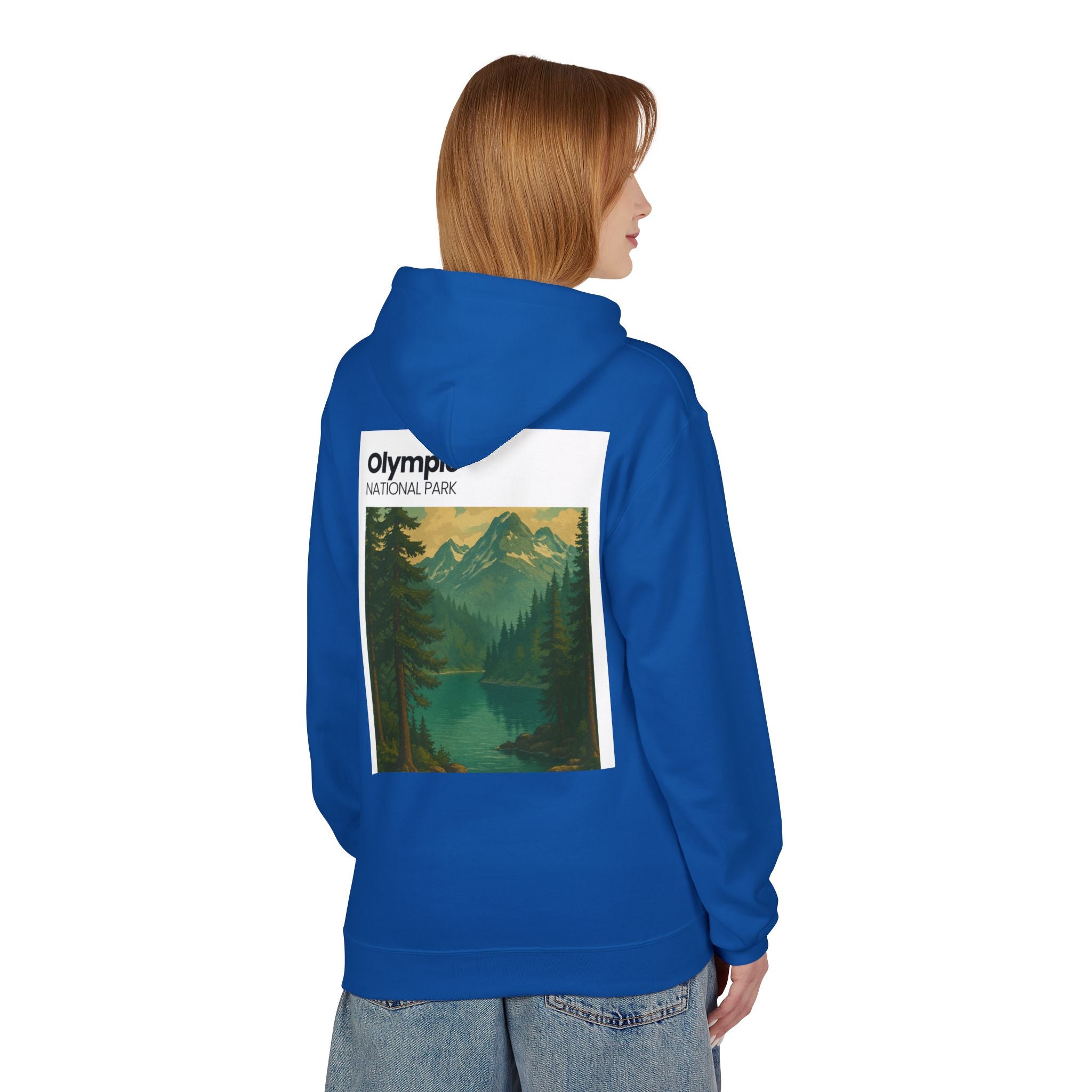 Olympic National Park landscape Hoodie | Mountain Lake Scenic Apparel