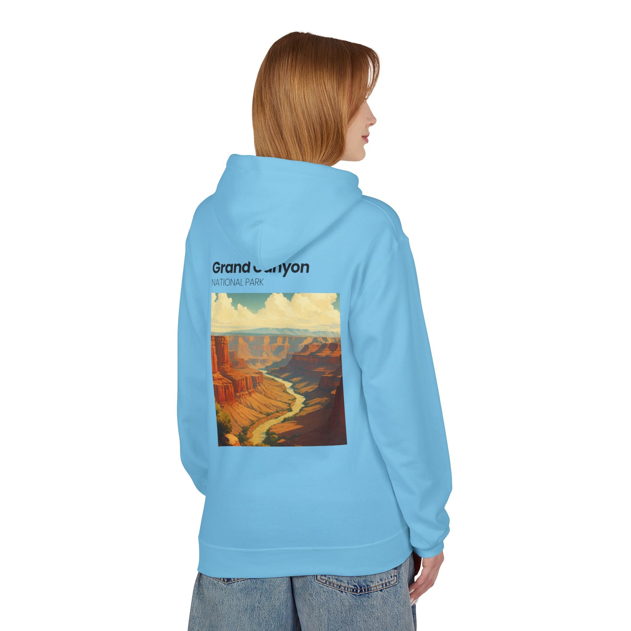 Grand Canyon Vintage Poster Hoodie | National Park Canyon Art
