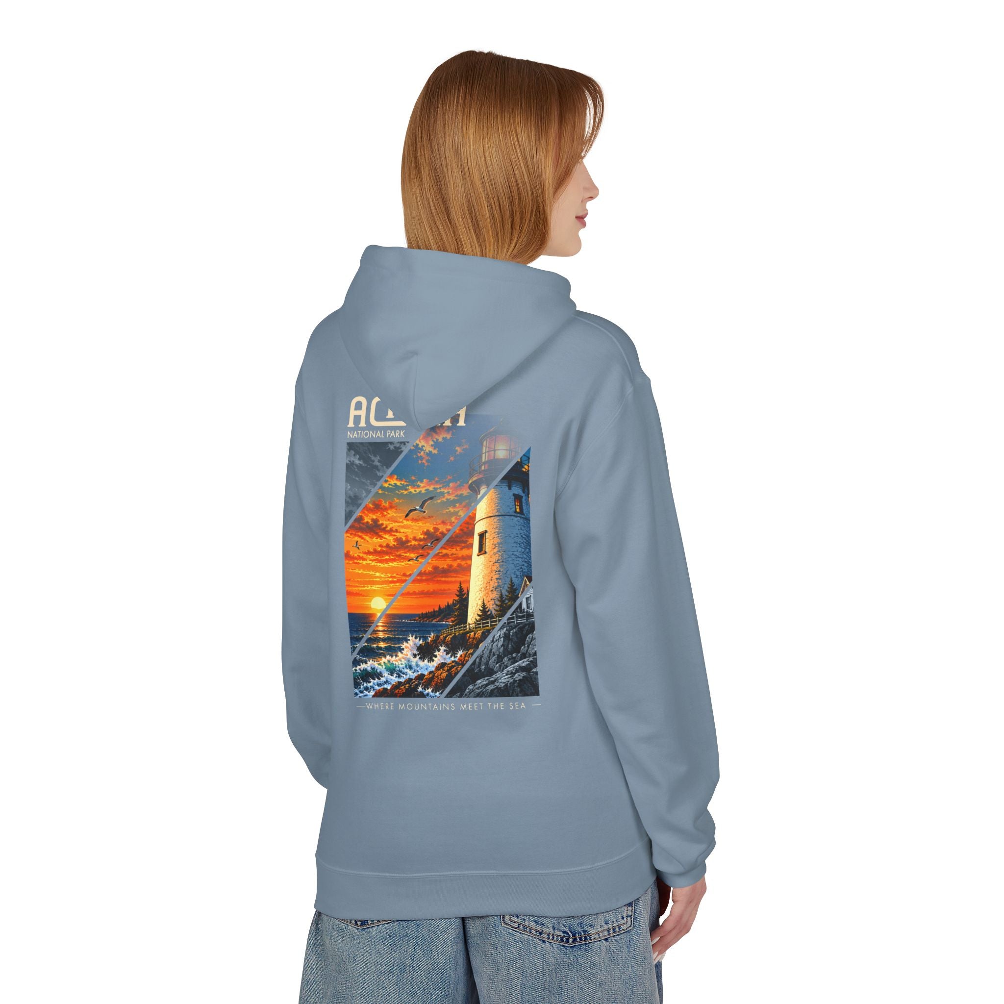 Acadia National Park Lighthouse Graphic Hoodie