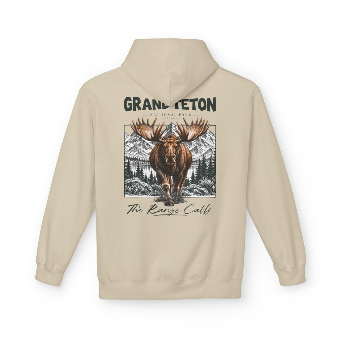 Grand Teton National Park Moose Graphic hoodie