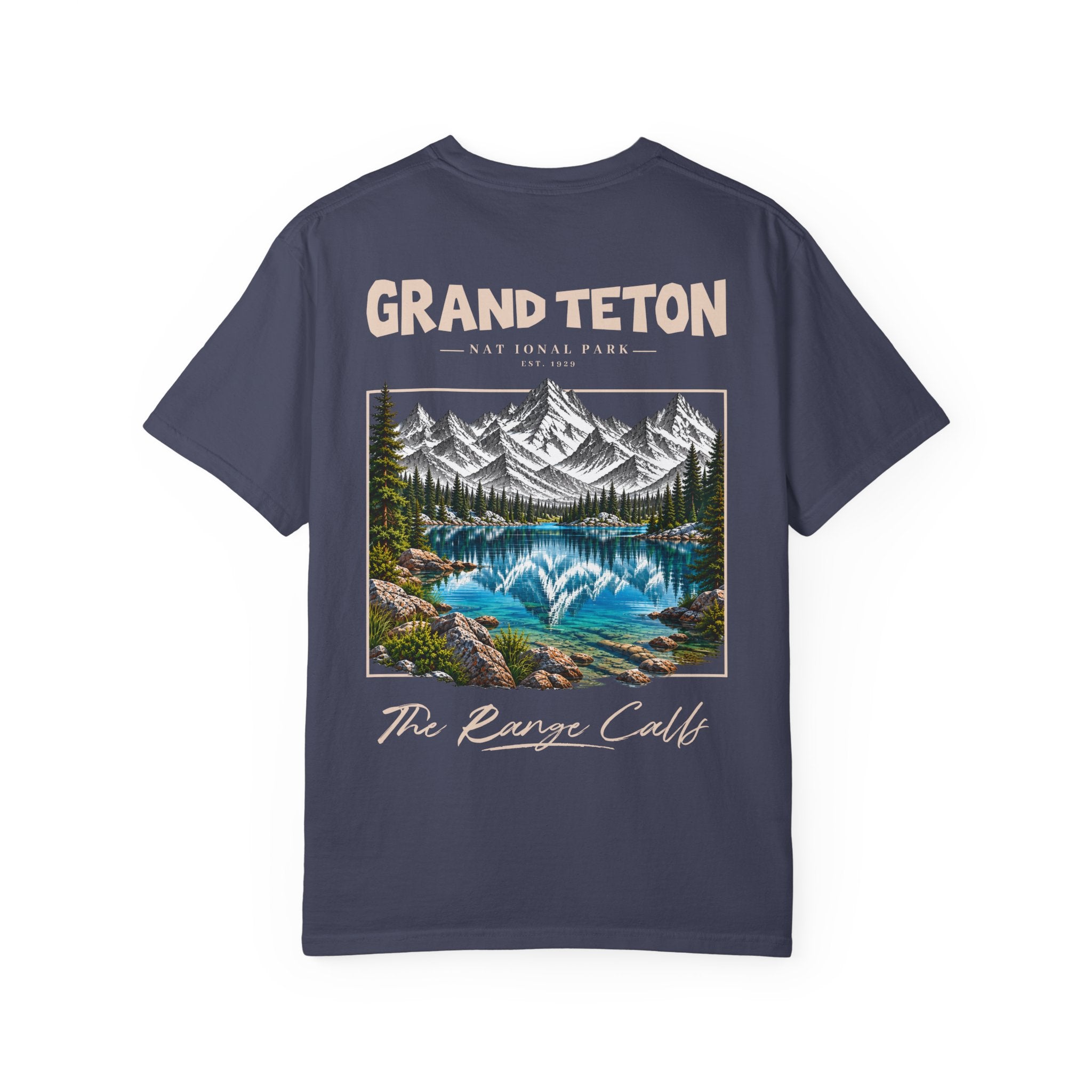 Grand Teton National Park Lake Reflection Graphic T-Shirt