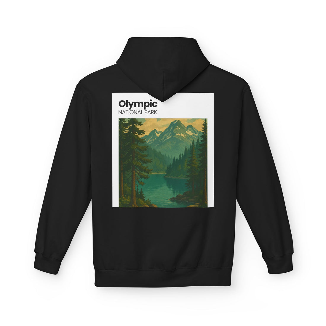 Olympic National Park landscape Hoodie | Mountain Lake Scenic Apparel