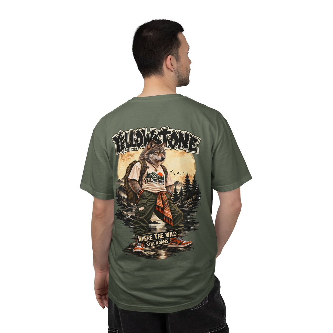 Yellowstone Wolf – Where the Wild Still Roams T-Shirt