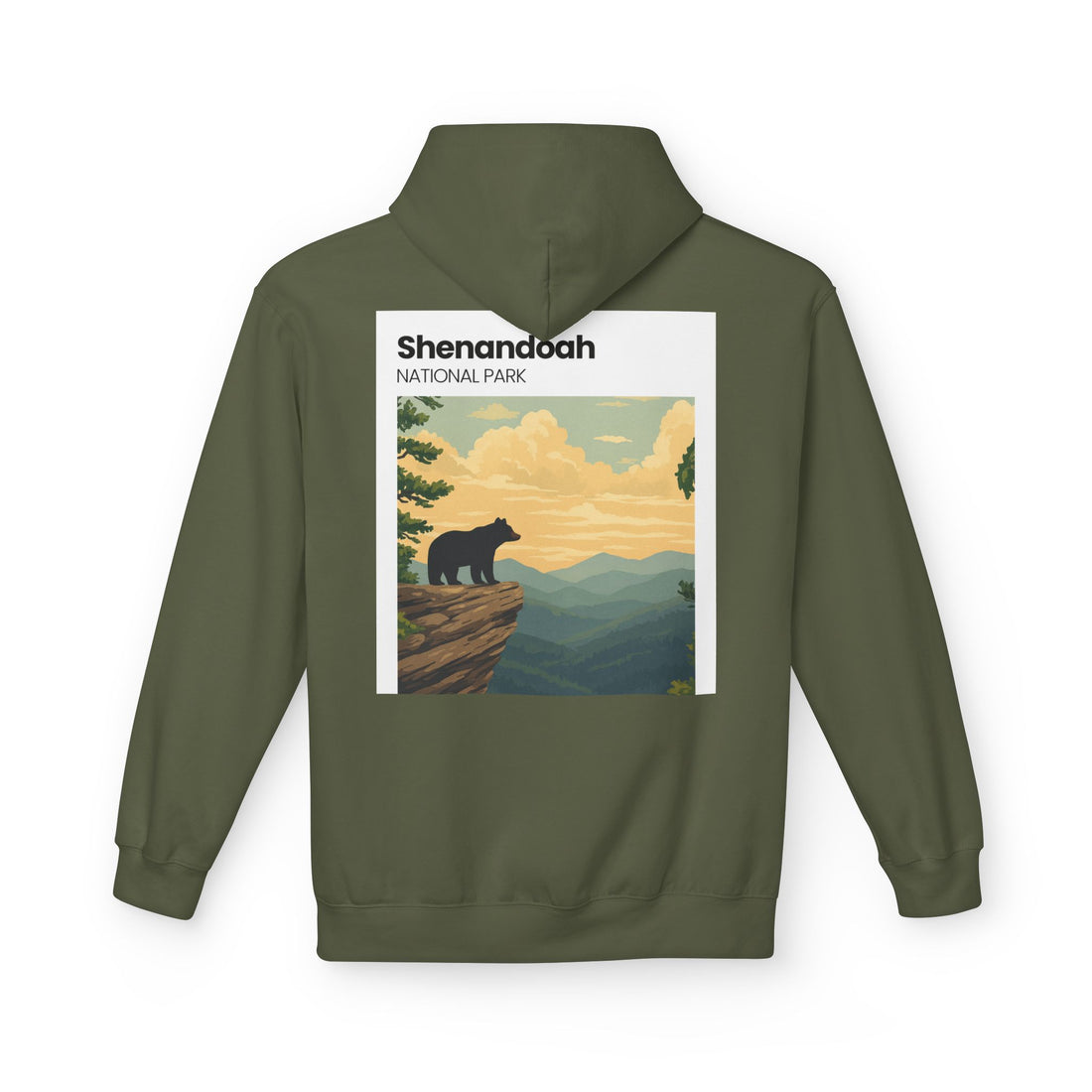 Shenandoah National Park Bear Hoodie | Vintage Travel Poster style