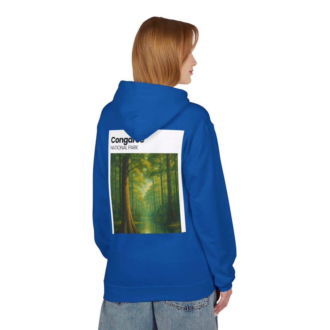 Congaree National Park Forest Scene Hoodie | Scenic Tree Landscape Pullover