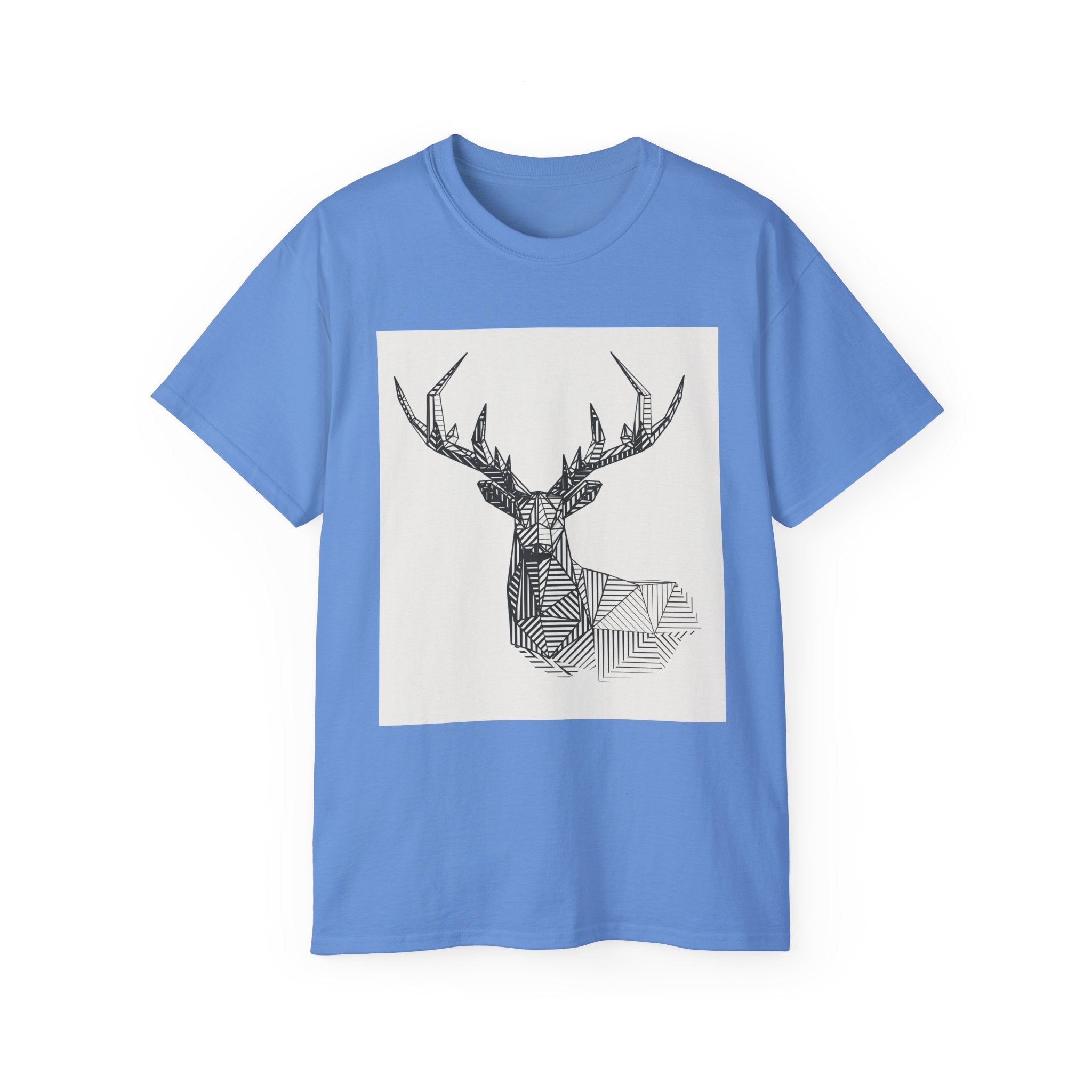 Geometric Deer Graphic Tee - Unisex Ultra Cotton T-Shirt