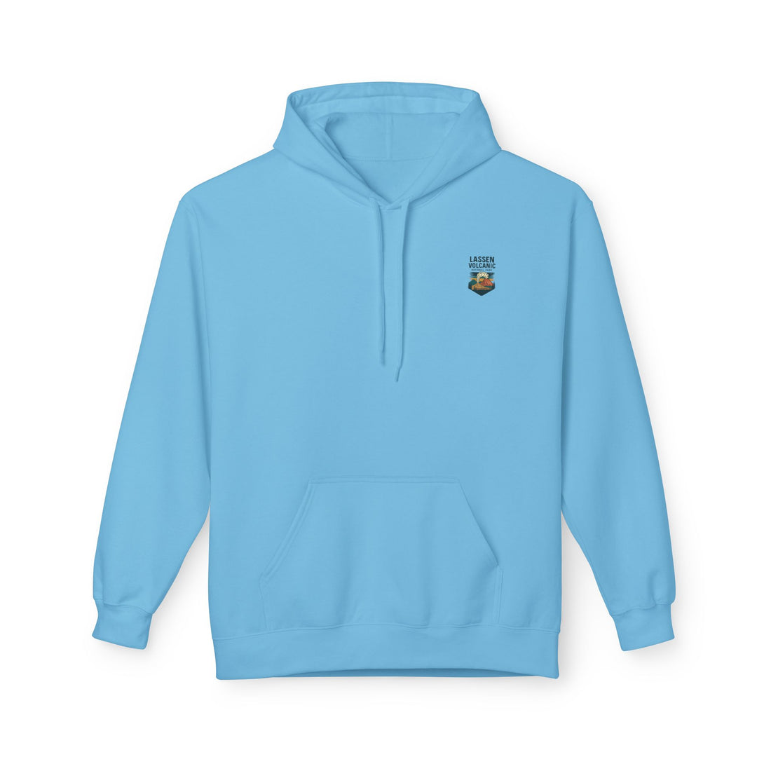Lassen Volcanic Poster Hoodie | National Park Volcano Illustration