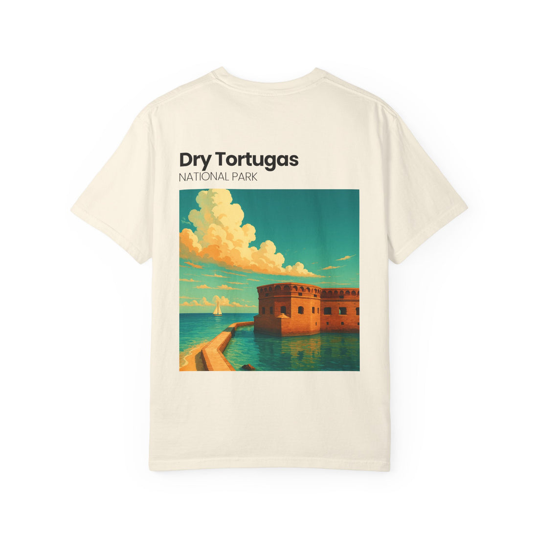 Dry Tortugas National Park Poster T-shirt | Vintage Fort Illustration