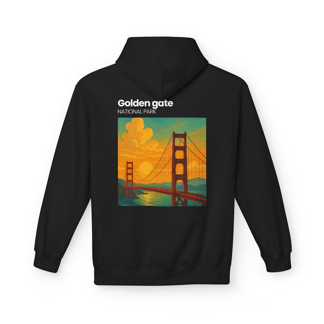 Golden Gate National Park illustration Hoodie | Golden Gate Bridge travel sweatshirt