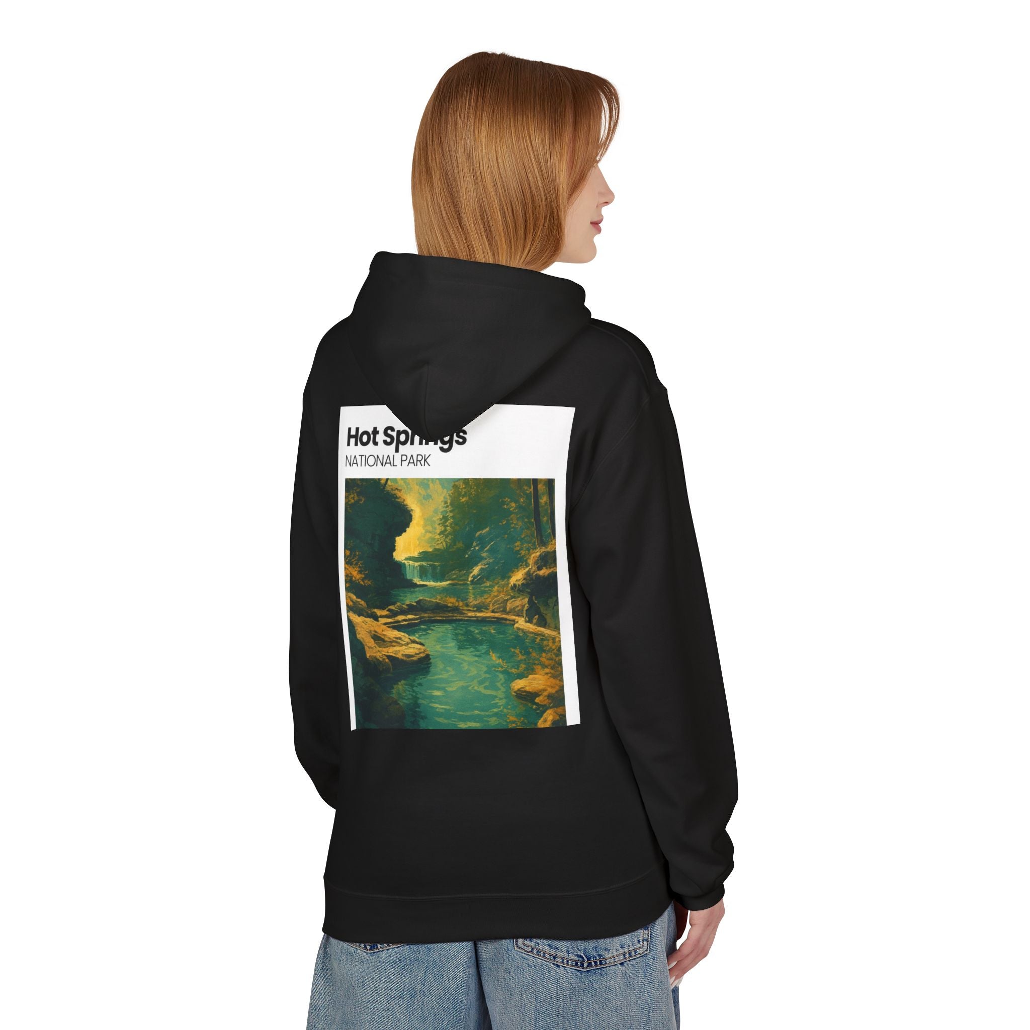 Hot Springs National Park Hoodie | Scenic Thermal Pool Illustration