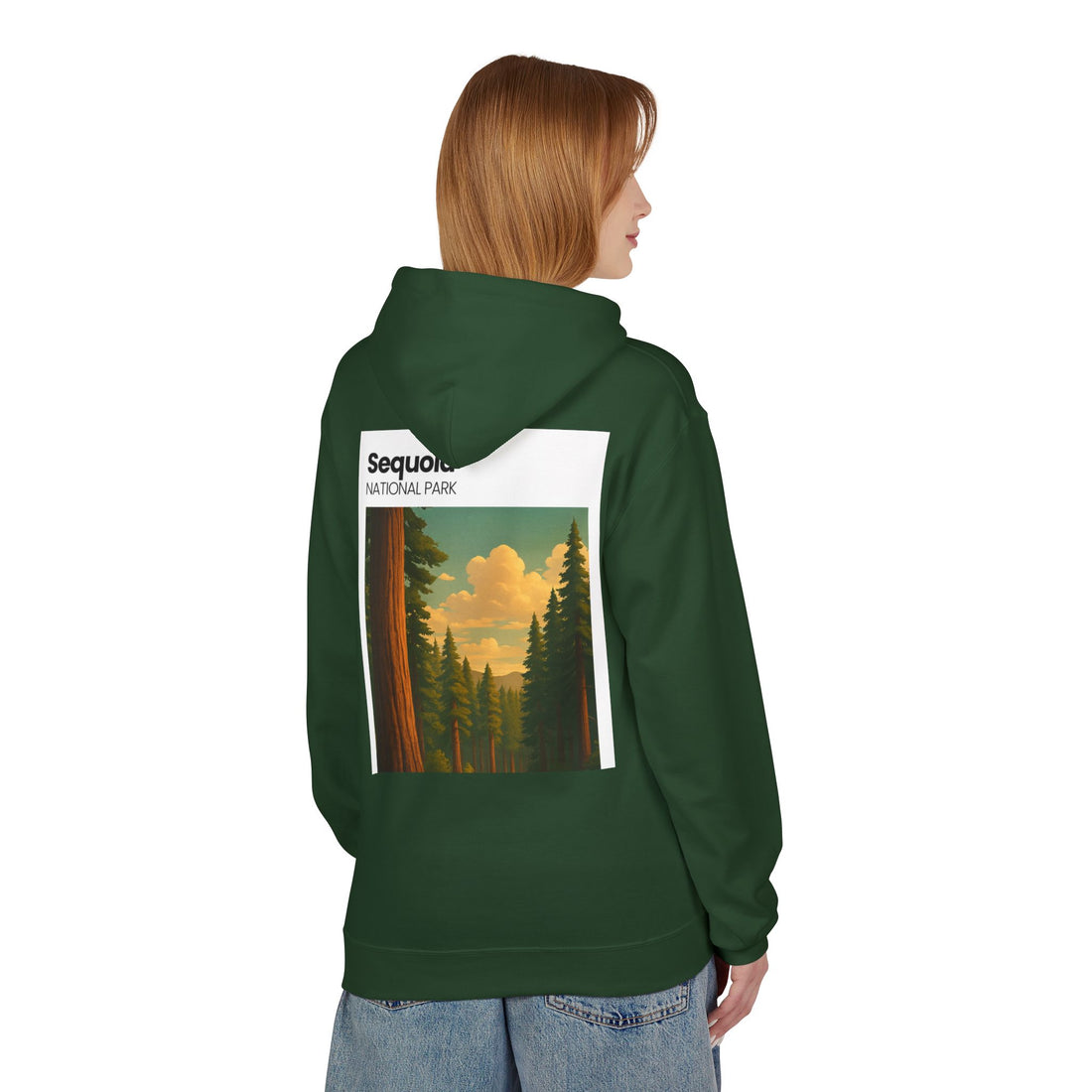 Sequoia National Park Vintage Poster Hoodie | Forest Landscape Sweatshirt