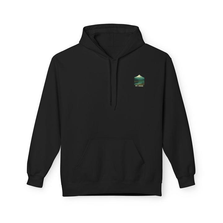 Mt. Hood National Park landscape Hoodie | Vintage mountain poster design