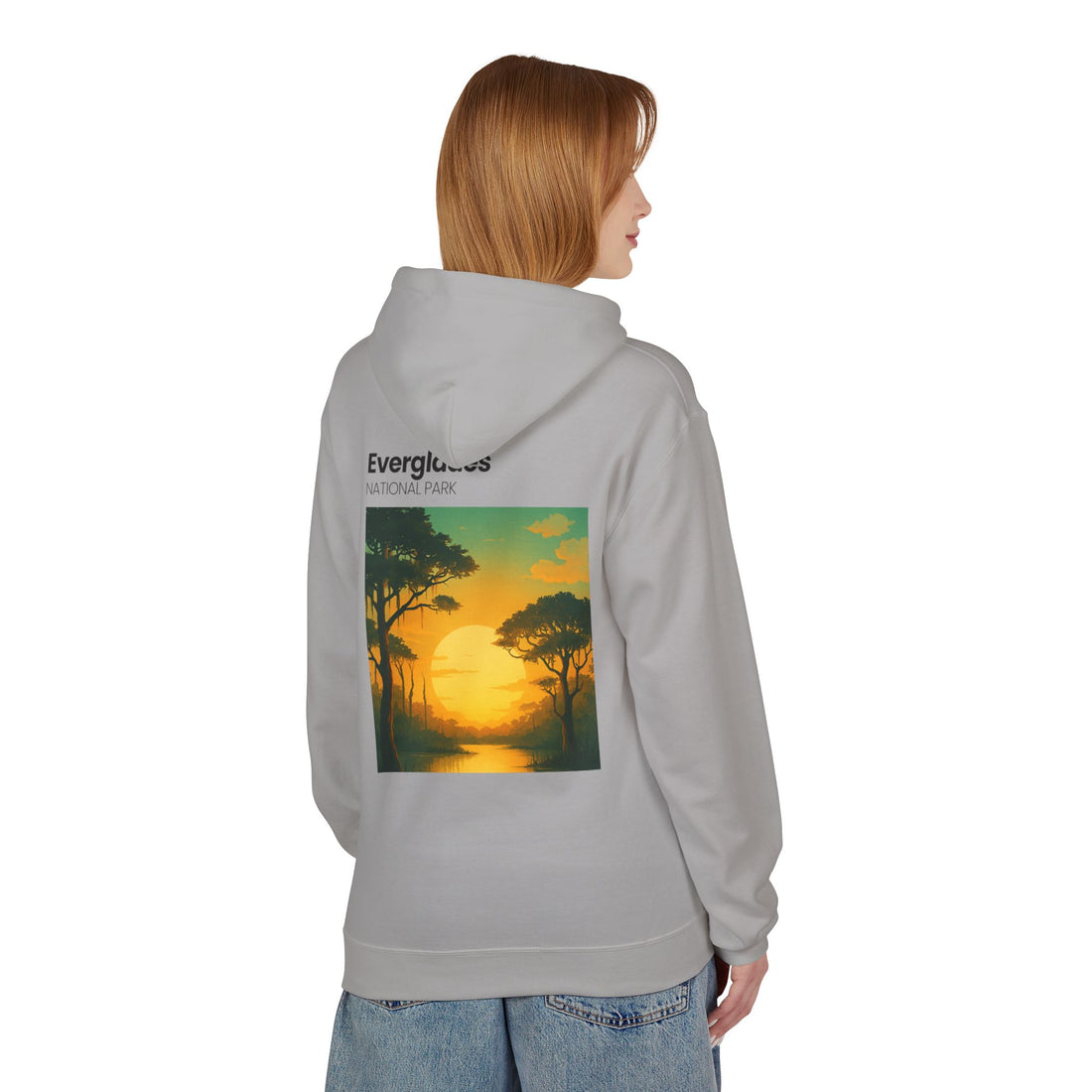 Everglades Sunset Vintage Poster Hoodie | National Park Landscape