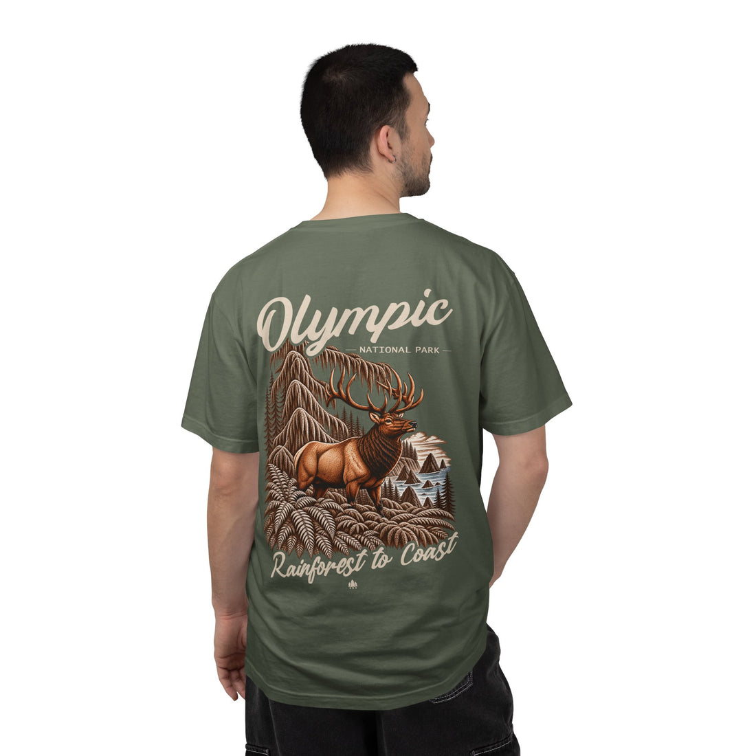 Olympic National Park Roosevelt Elk Graphic T-Shirt