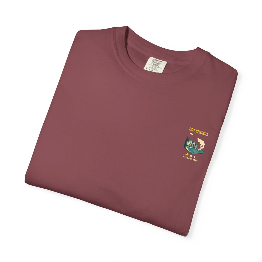 Hot Springs National Park graphic T-shirt | Scenic Hot Spring Illustration