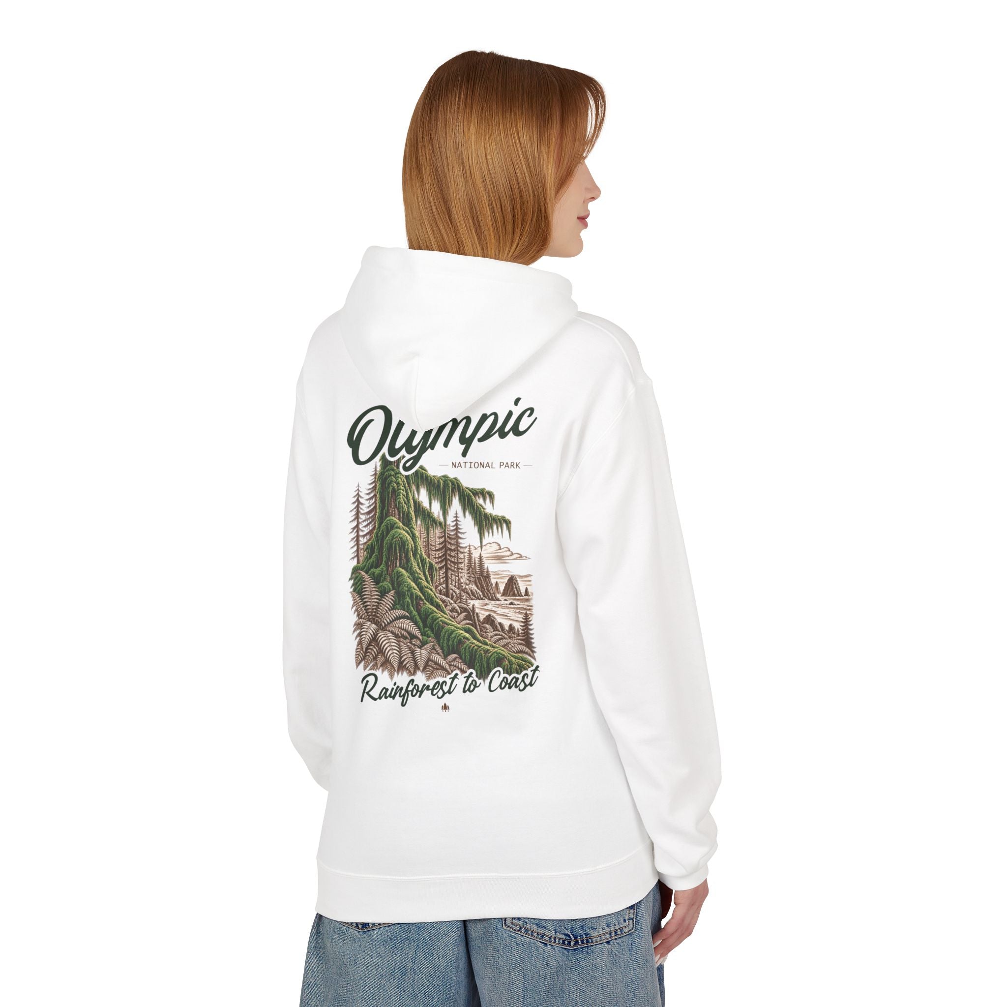 Olympic National Park Hoh Rainforest Graphic Hoodie