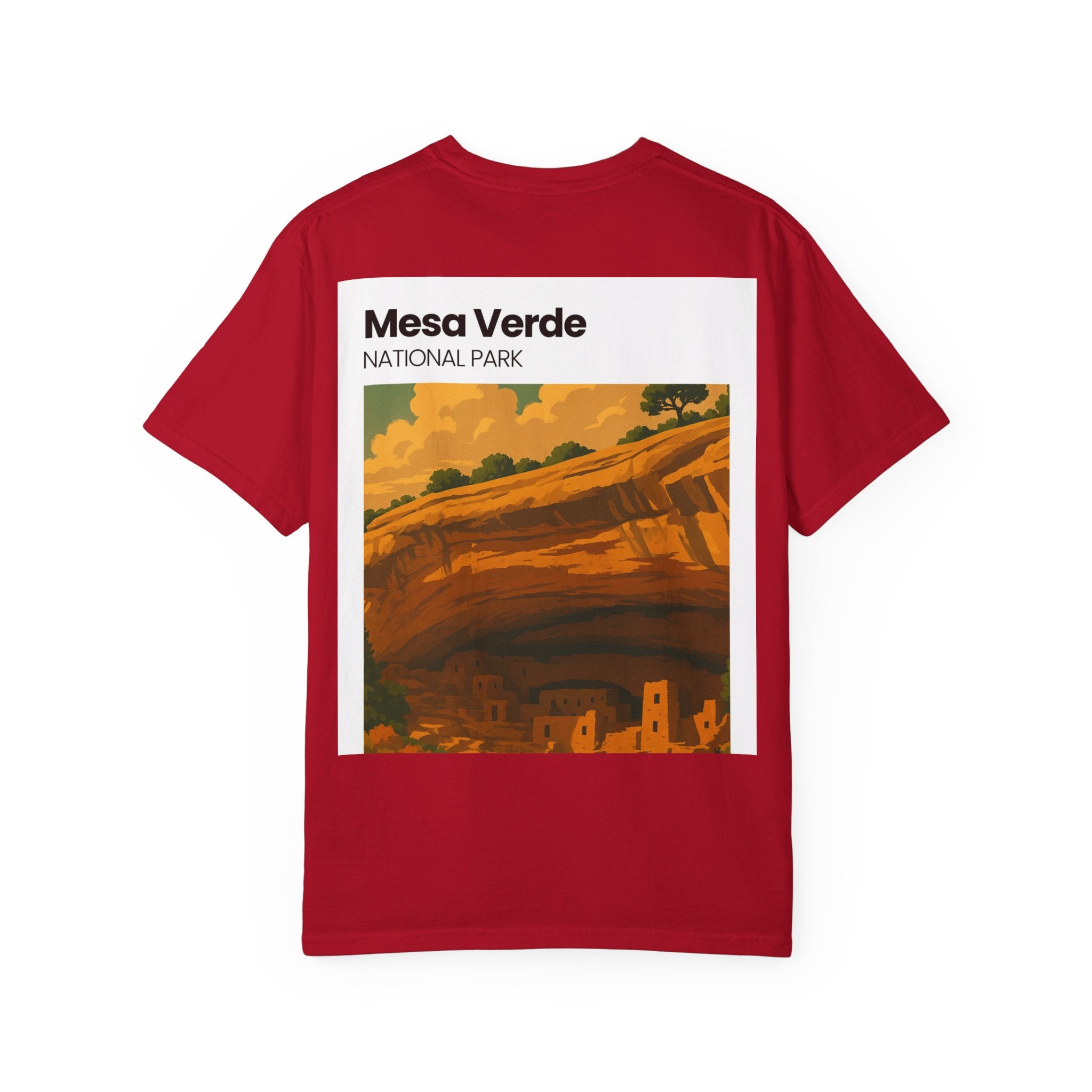 Mesa Verde National Park T-Shirt | Cliff Dwelling Vintage Poster Design