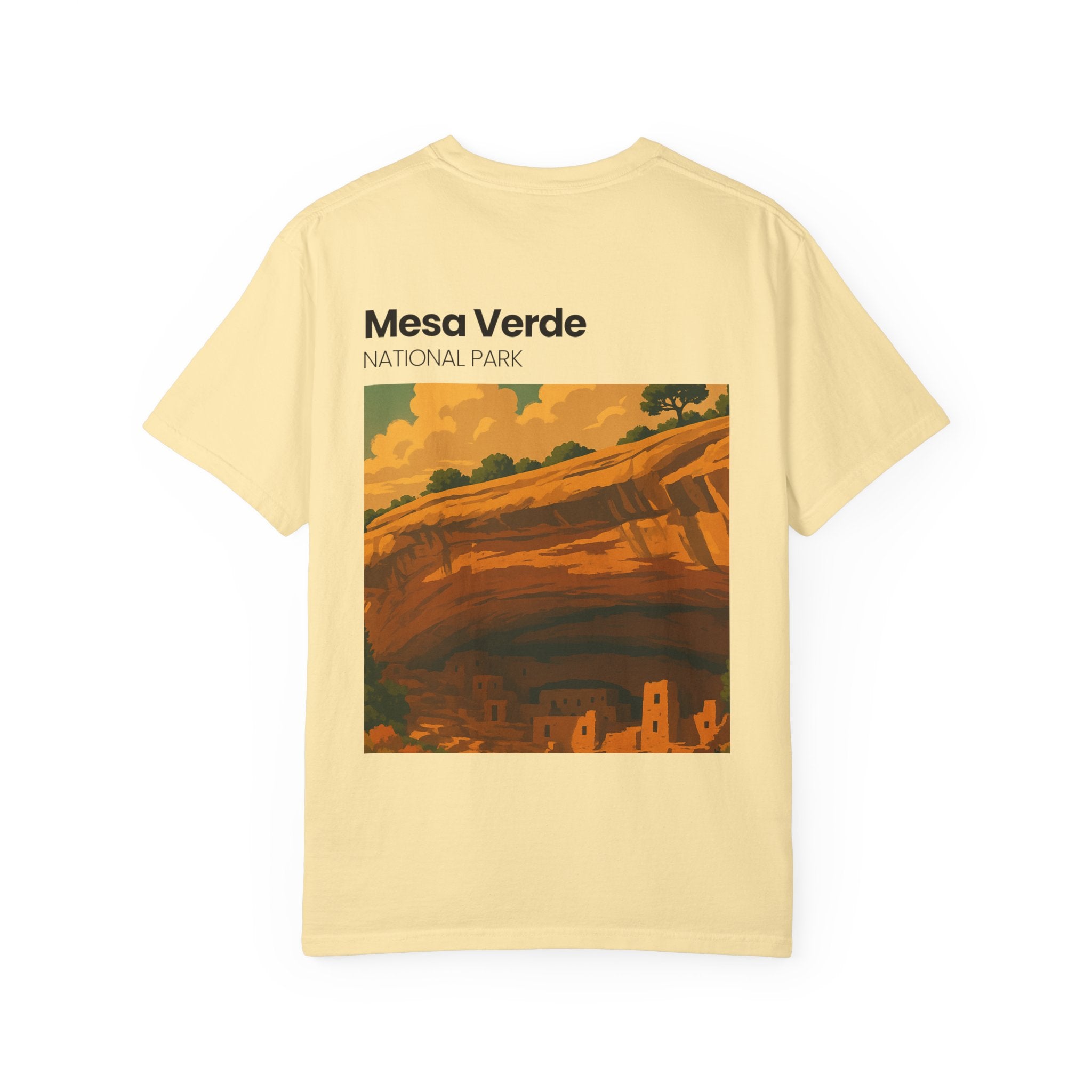 Mesa Verde National Park T-Shirt | Cliff Dwelling Vintage Poster Design