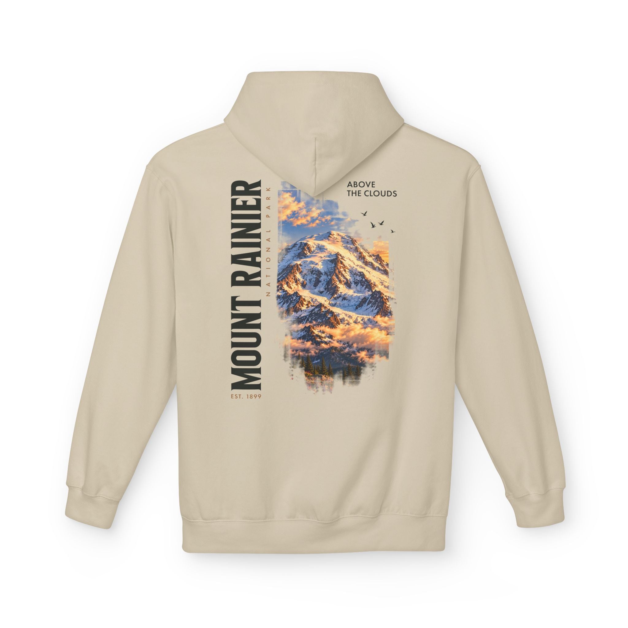 Mount Rainier National Park – Rainier Peak Graphic Hoodie