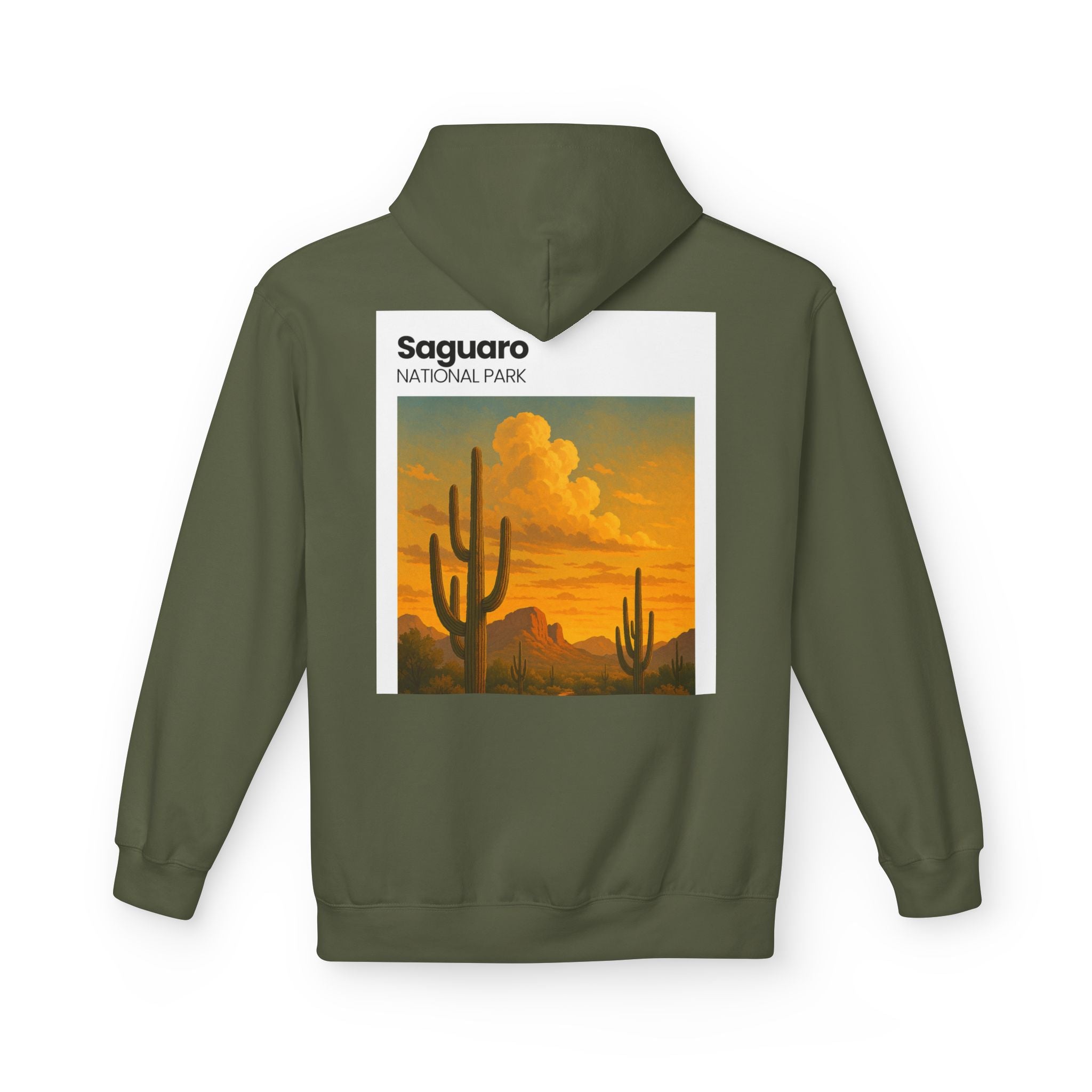 Saguaro National Park sunset cactus Hoodie | Desert landscape sweatshirt