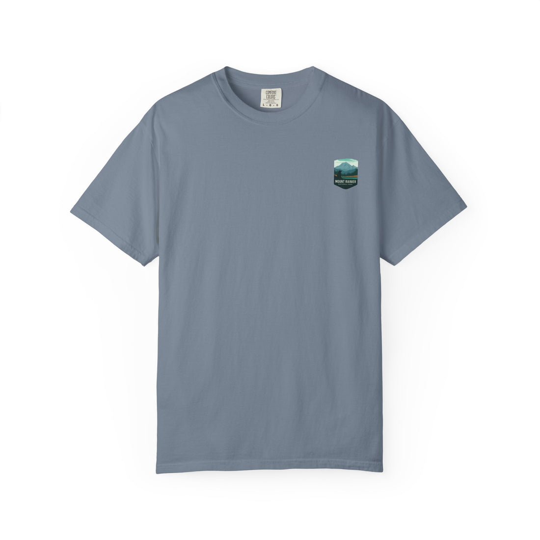 Mount Rainier National Park Poster T-Shirt | Vintage Landscape Graphic