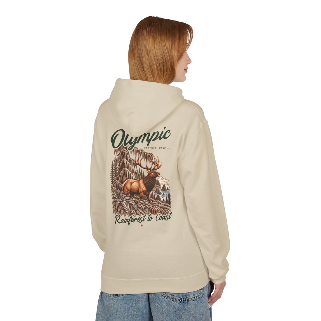 Olympic National Park Roosevelt Elk Graphic Hoodie