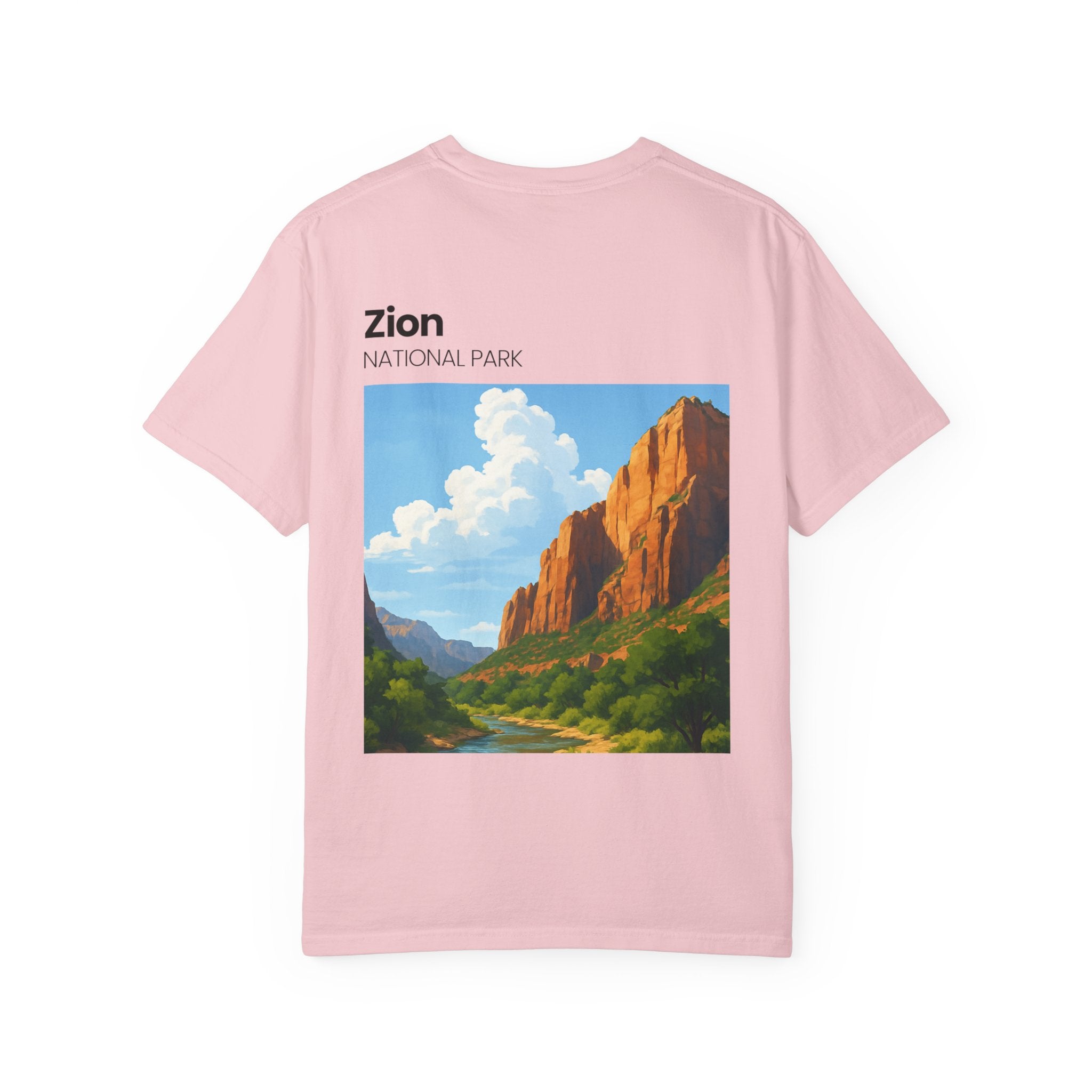Zion National Park Landscape T-Shirt | Scenic Canyon Artwork