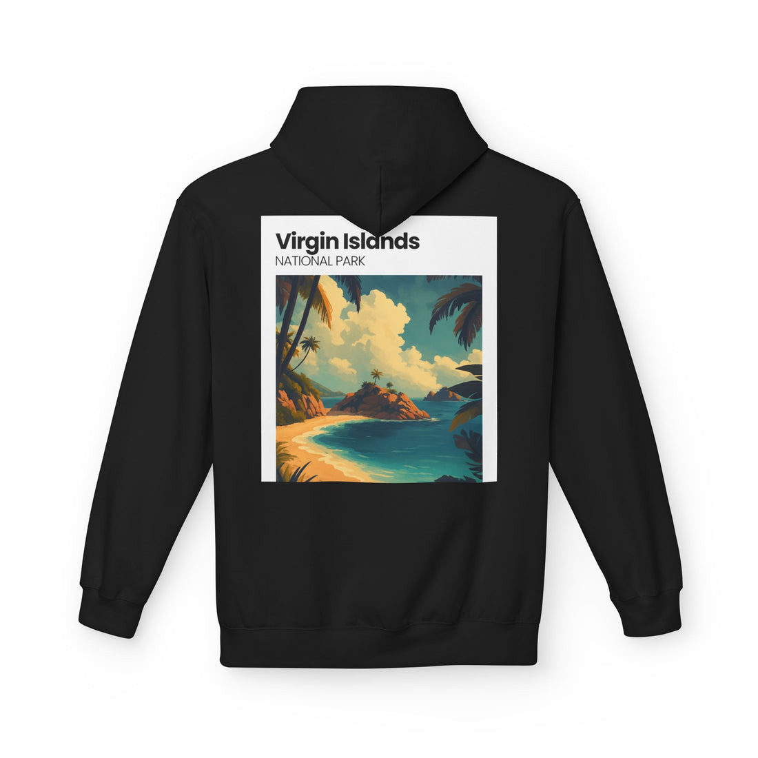 Virgin Islands National Park Beach Hoodie | Tropical Island Sunset