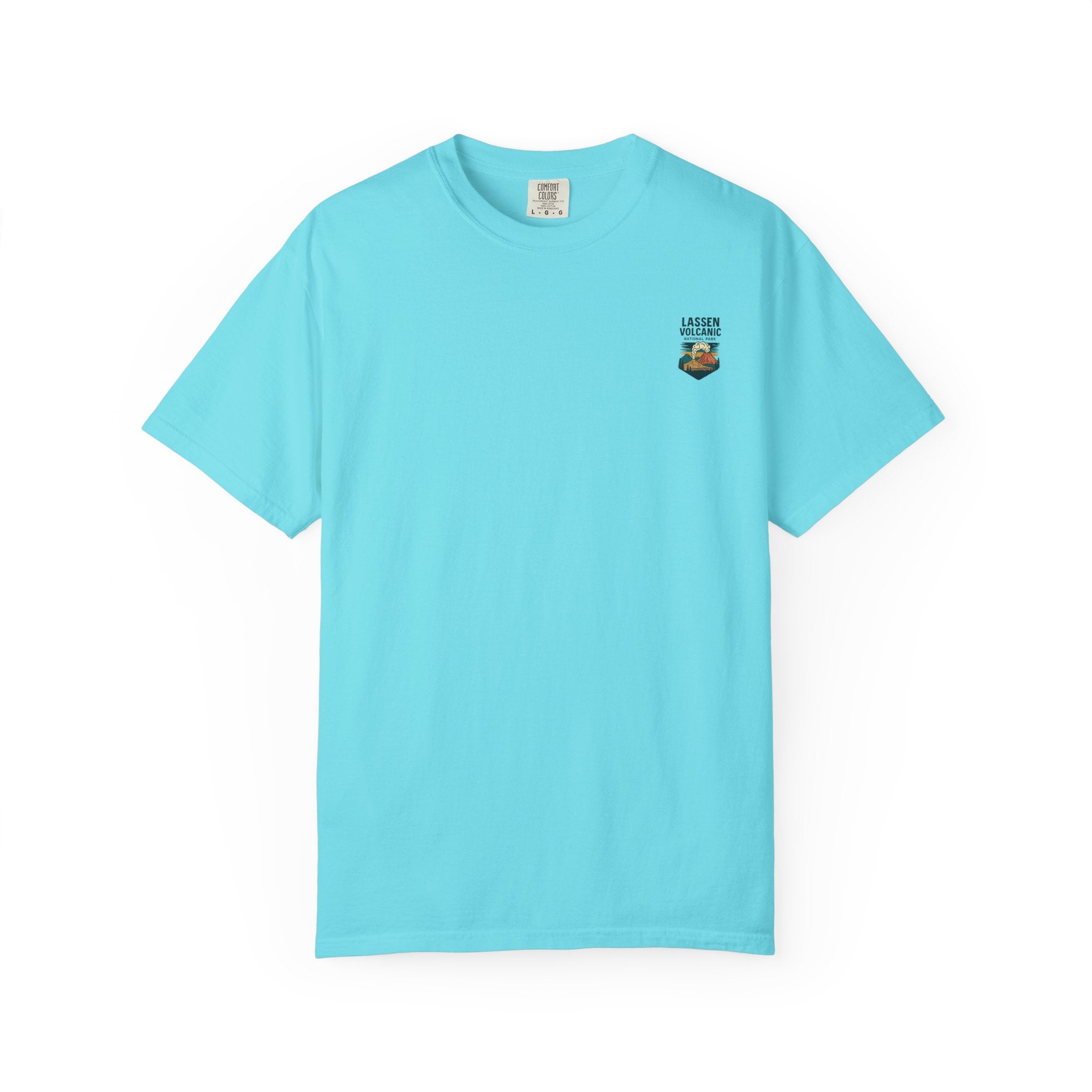 Lassen Volcanic Poster Art T-Shirt | Mountain Eruption Design