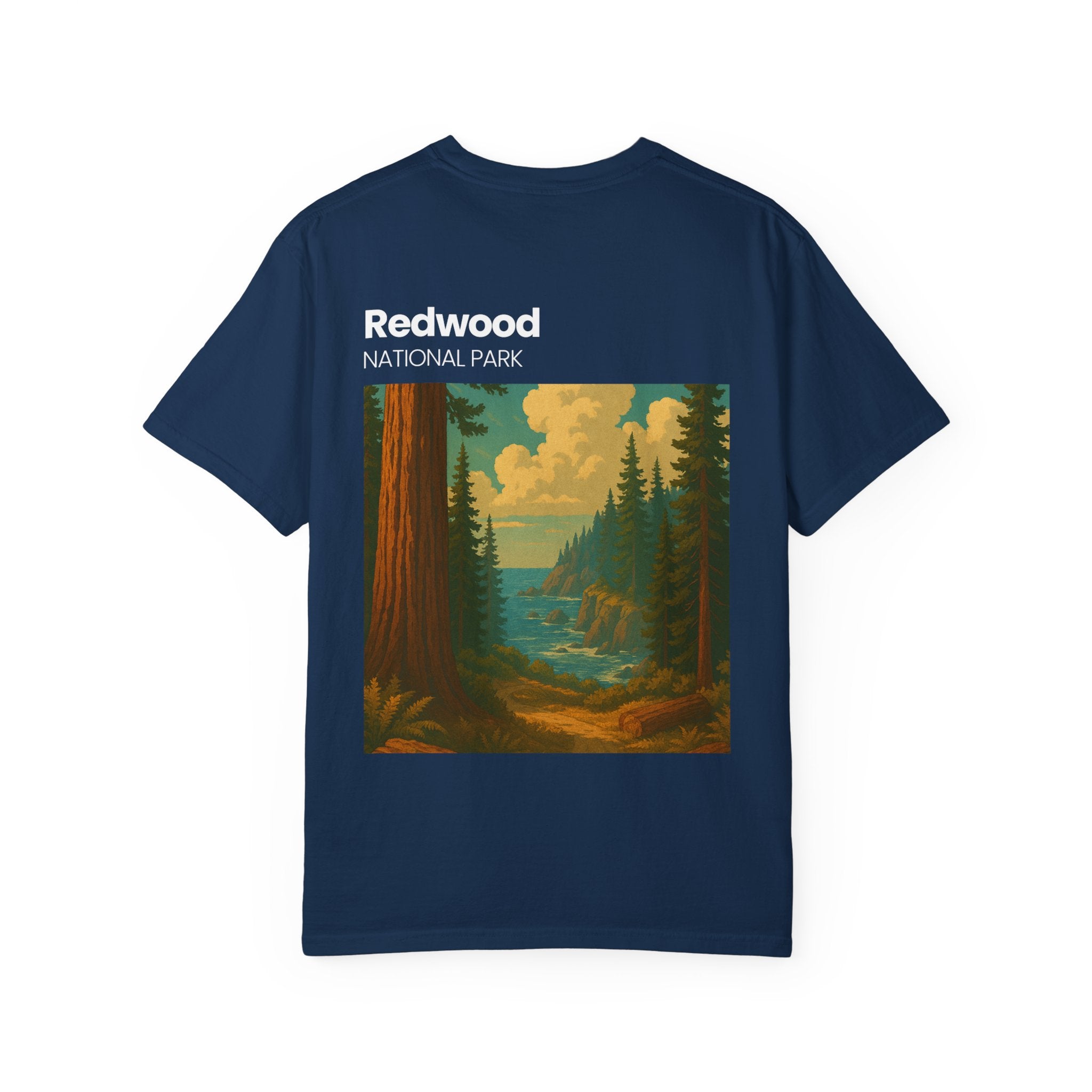 Redwood National Park landscape T-Shirt | Vintage nature scene