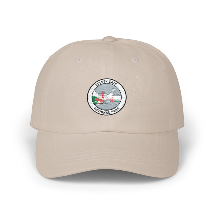 Coastal Seascape Patch Classic Dad Cap | Beach Wave Boat Embroidered Hat