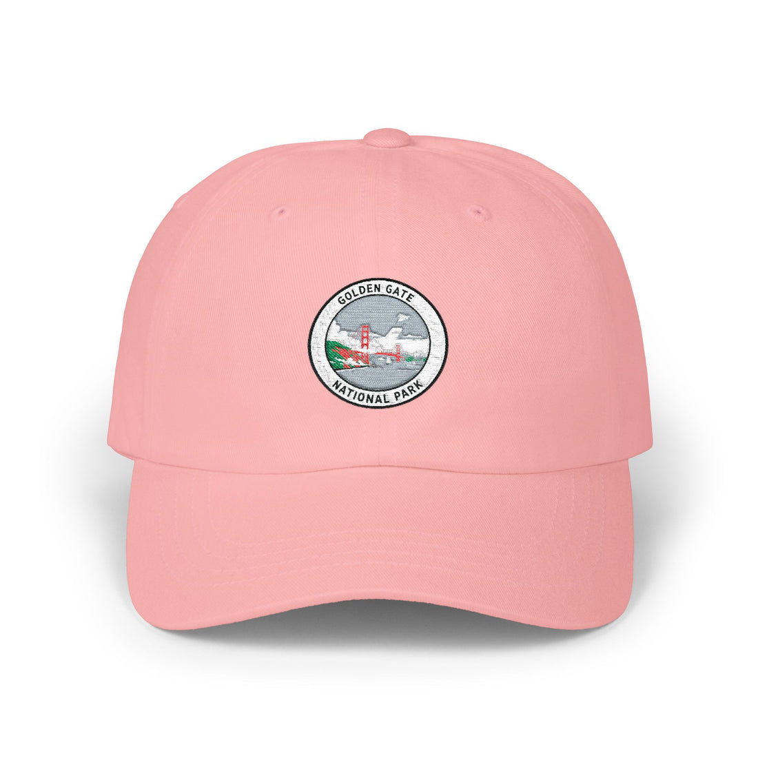 Coastal Seascape Patch Classic Dad Cap | Beach Wave Boat Embroidered Hat