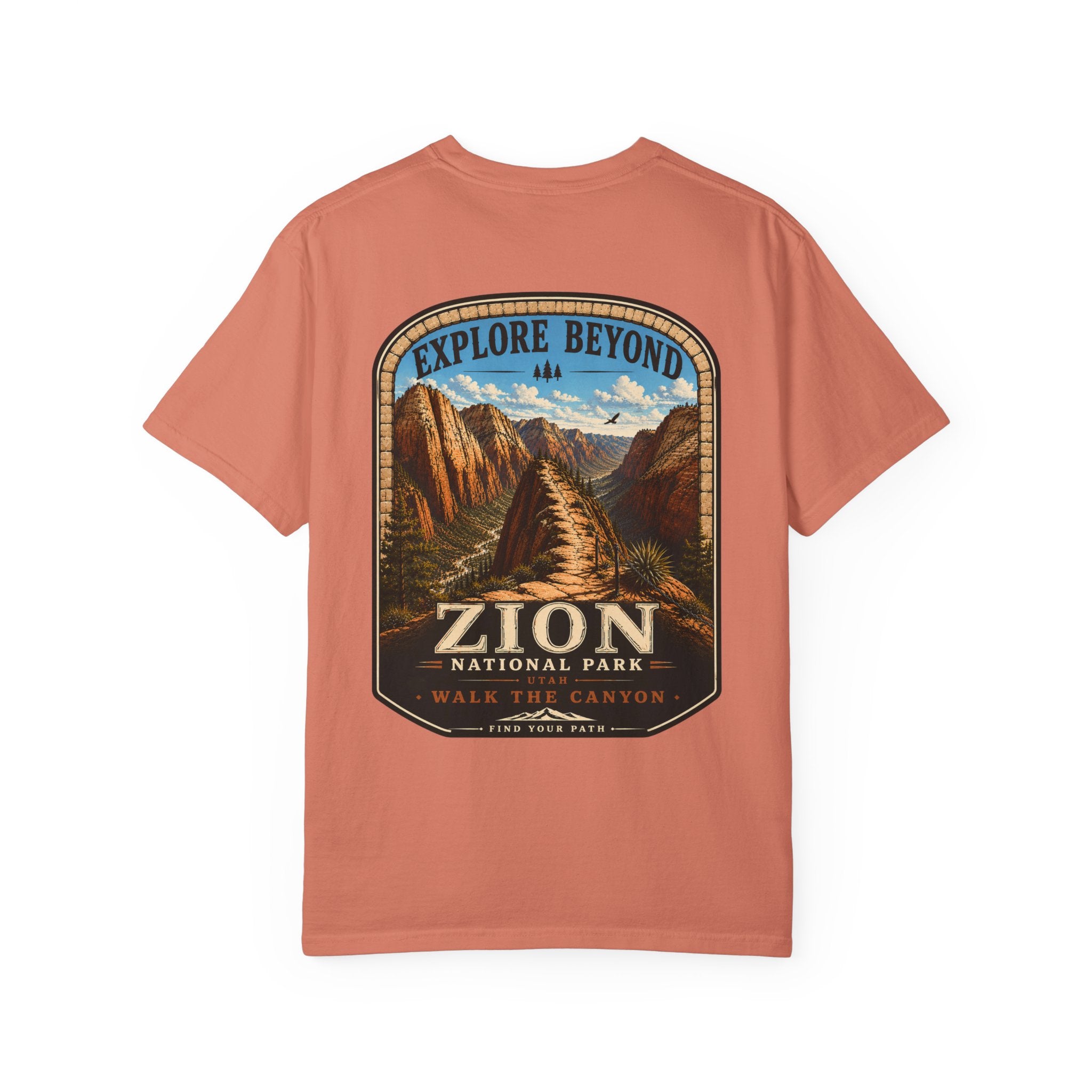 Angels Landing Zion National Park Vintage Graphic T-Shirt2