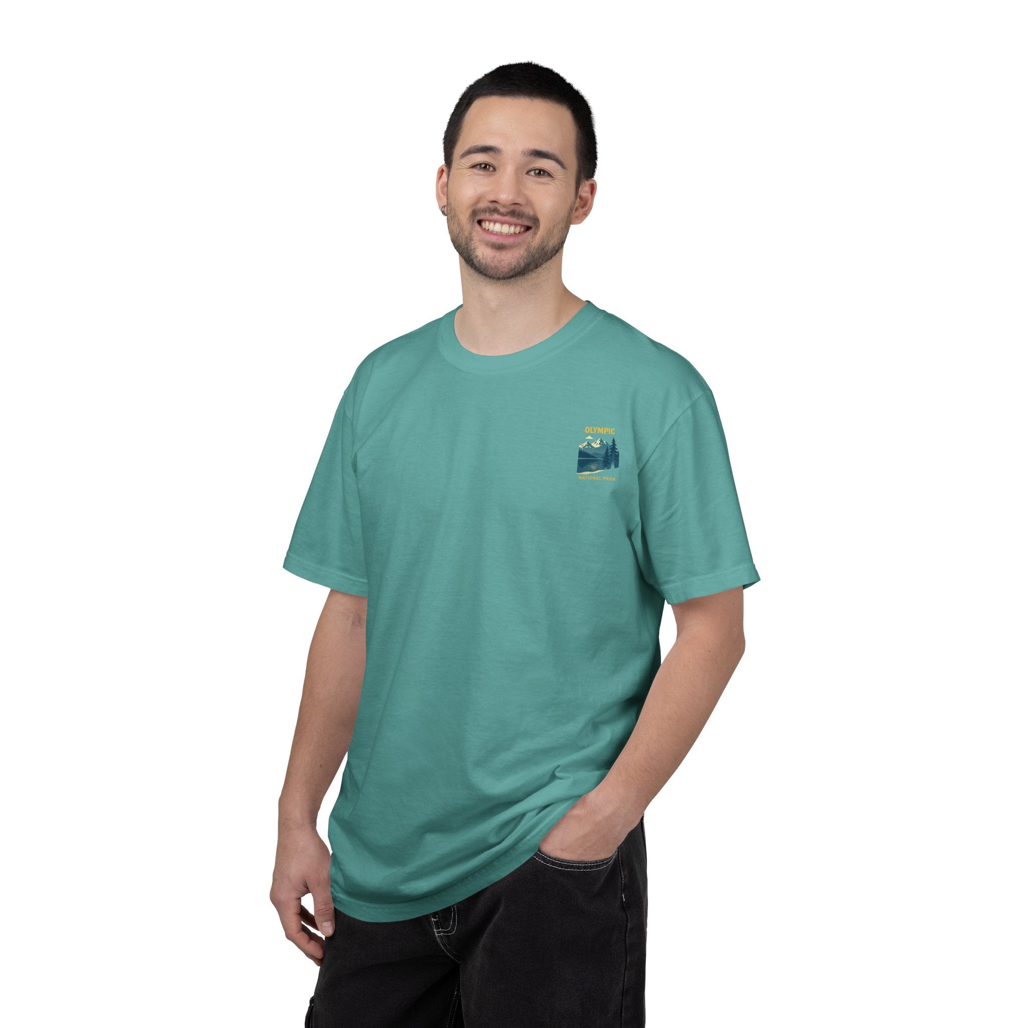 Olympic National Park landscape T-Shirt | mountain lake forest tee
