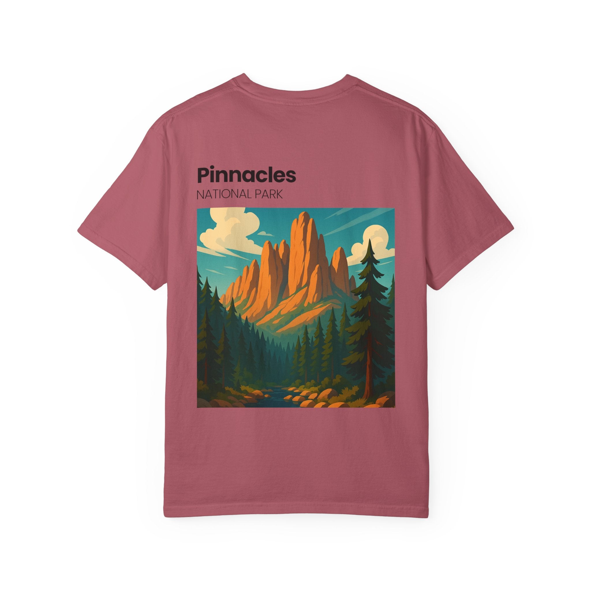 Pinnacles National Park landscape T-Shirt | retro nature poster design