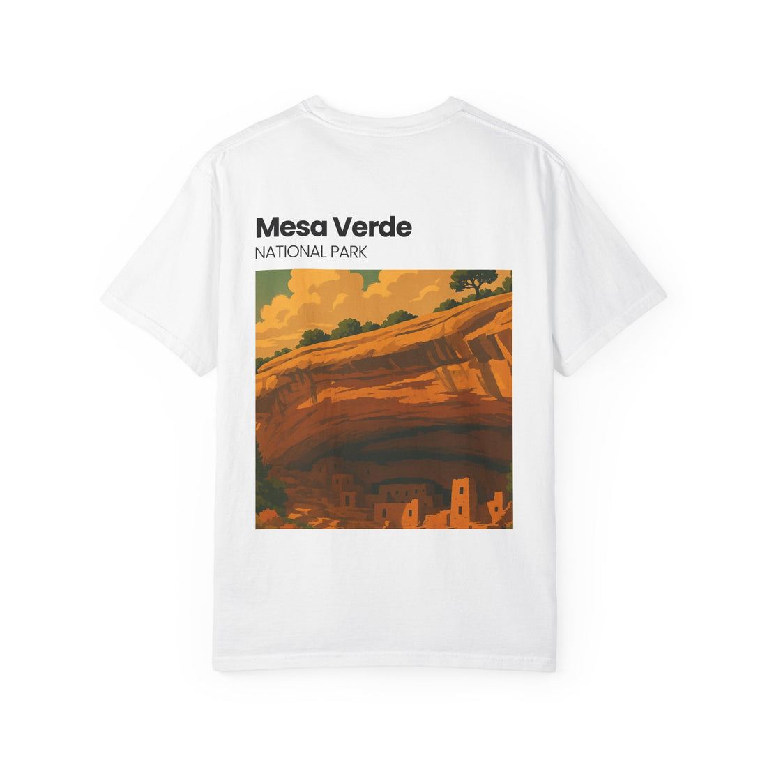 Mesa Verde National Park T-Shirt | Cliff Dwelling Vintage Poster Design