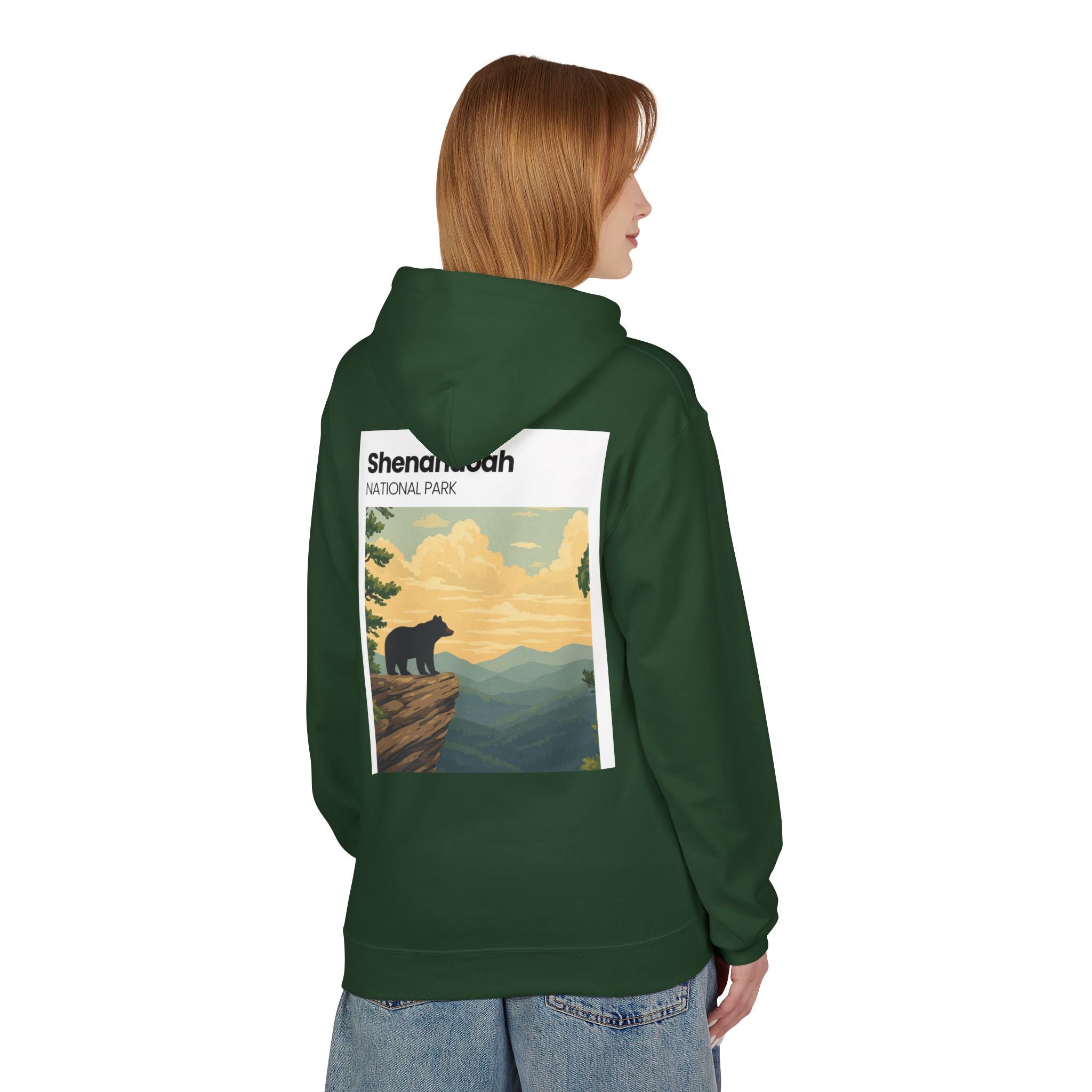 Shenandoah National Park Bear Hoodie | Vintage Travel Poster style