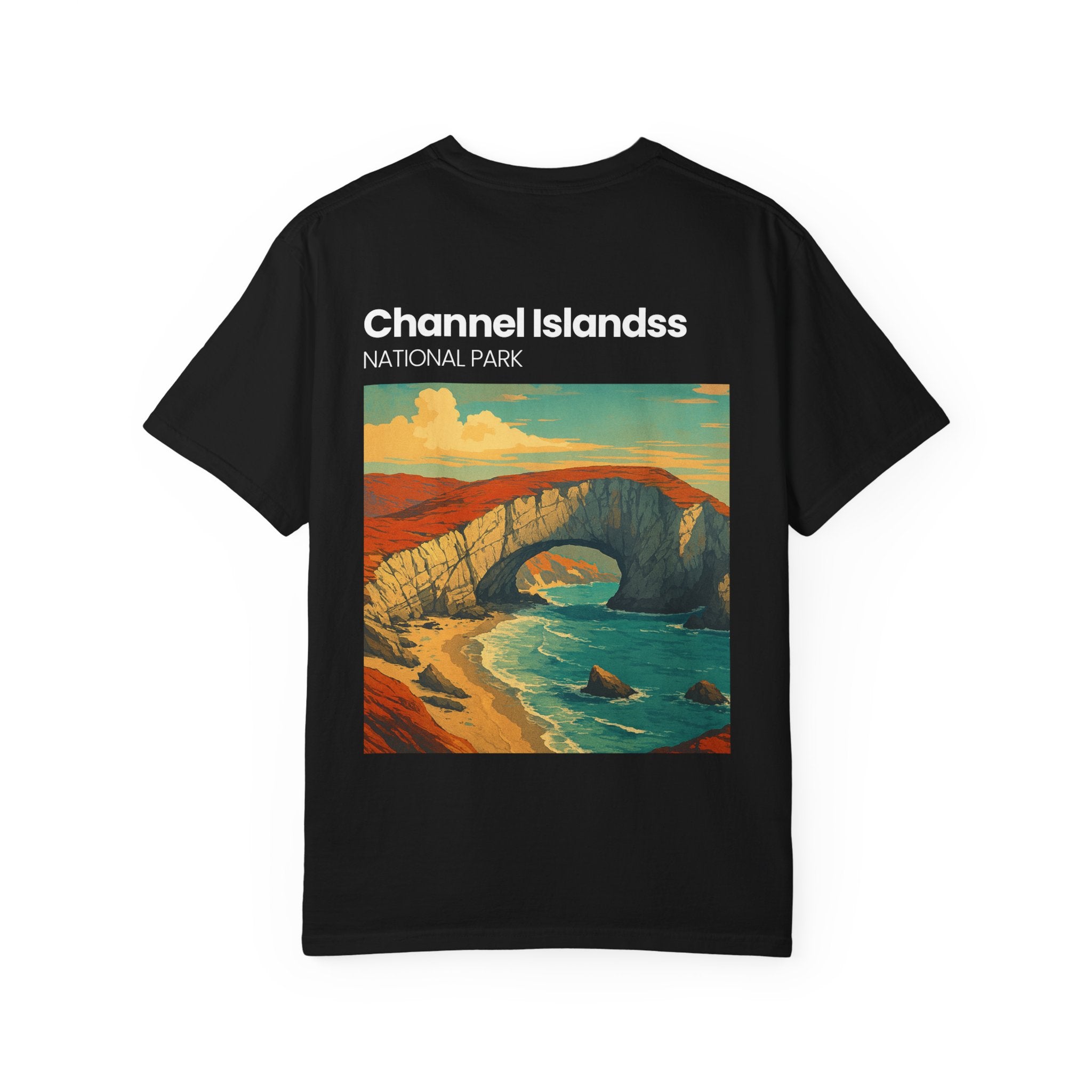 Channel Islands National Park Vintage Poster T-shirt | Coastal Landscape Tee