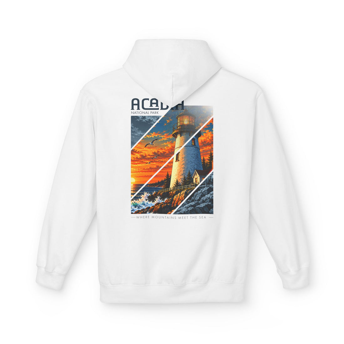 Acadia National Park Lighthouse Graphic Hoodie
