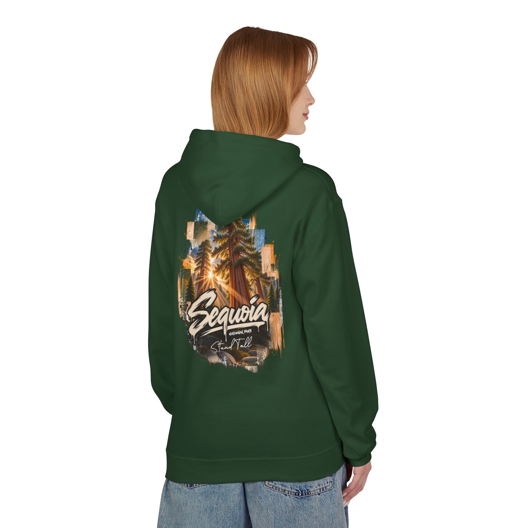 Sequoia National Park – Sun Beams Stand Tall Graphic Hoodie