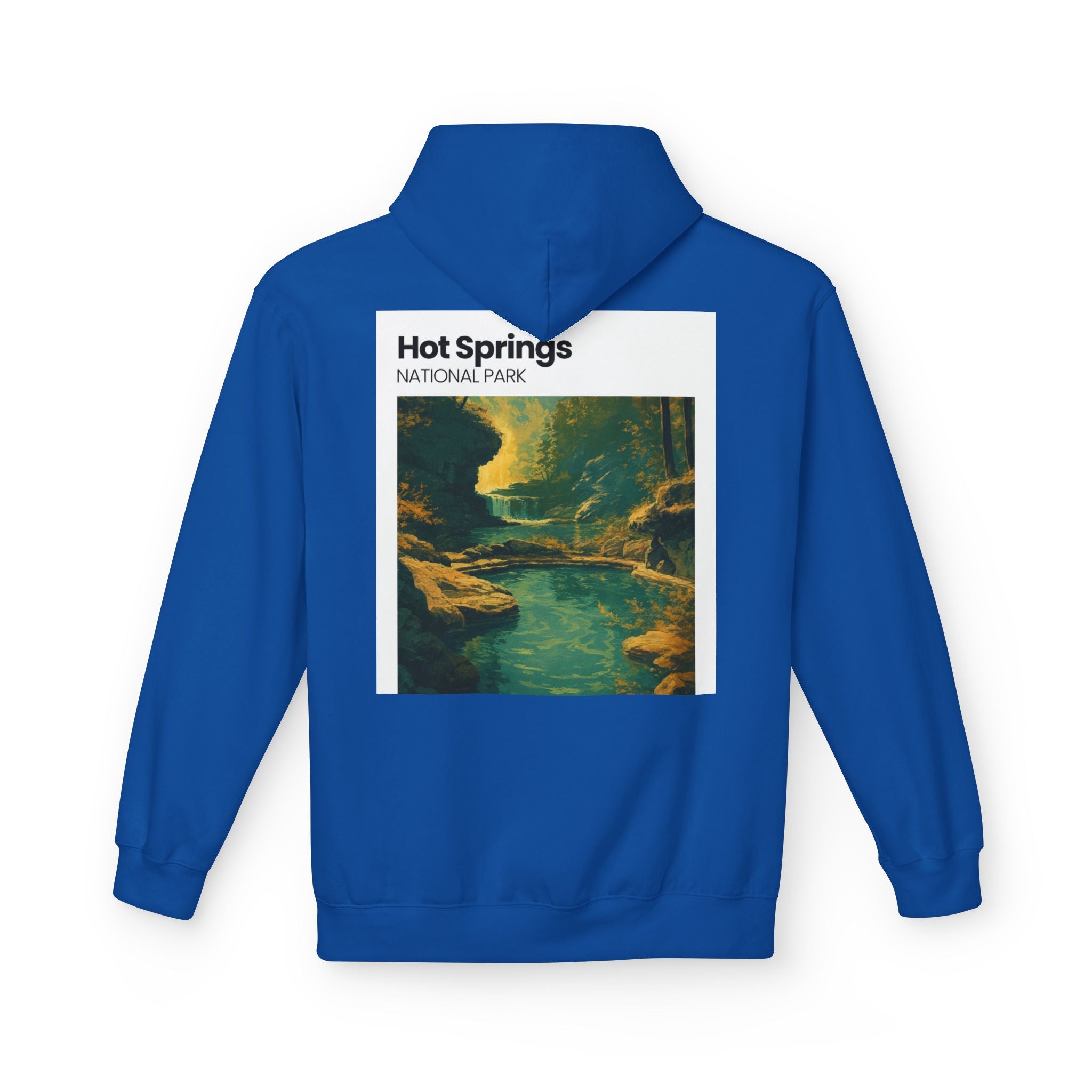 Hot Springs National Park Hoodie | Scenic Thermal Pool Illustration