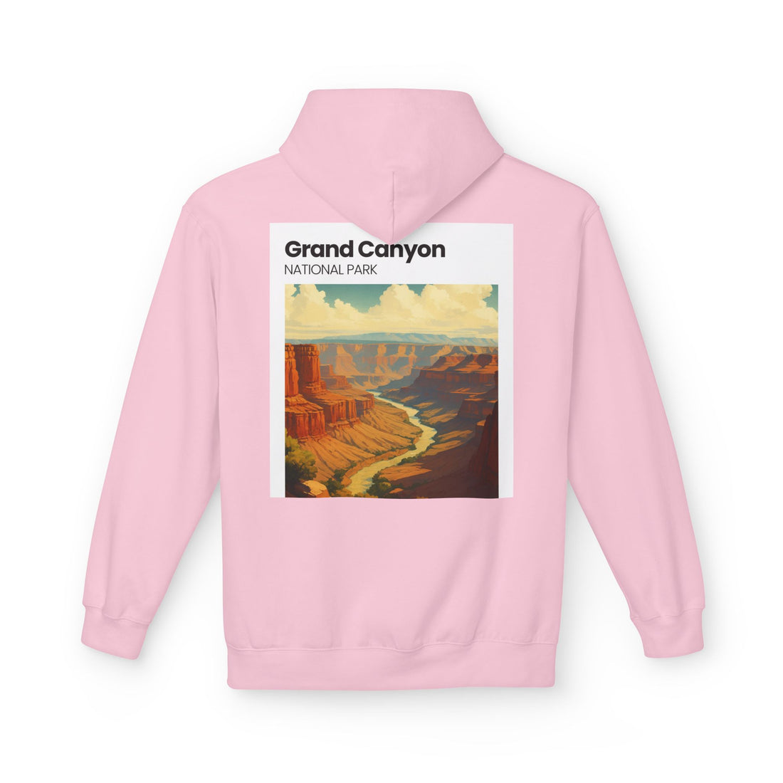 Grand Canyon Vintage Poster Hoodie | National Park Canyon Art