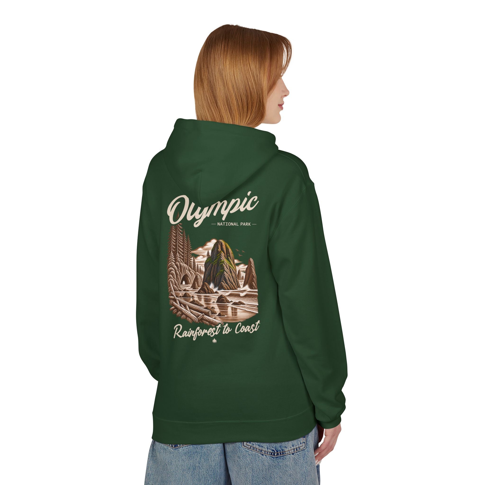 Olympic National Park Sea Stacks Graphic Hoodie