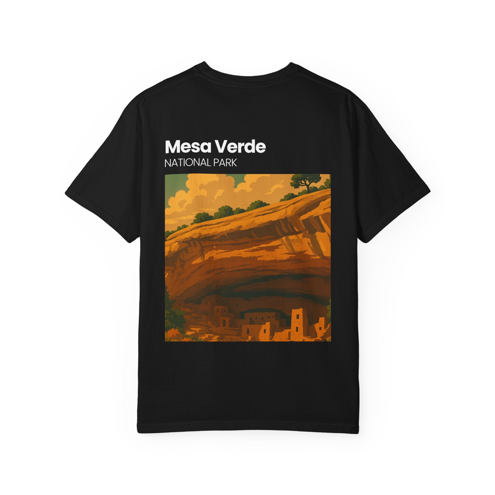 Mesa Verde National Park T-Shirt | Cliff Dwelling Vintage Poster Design