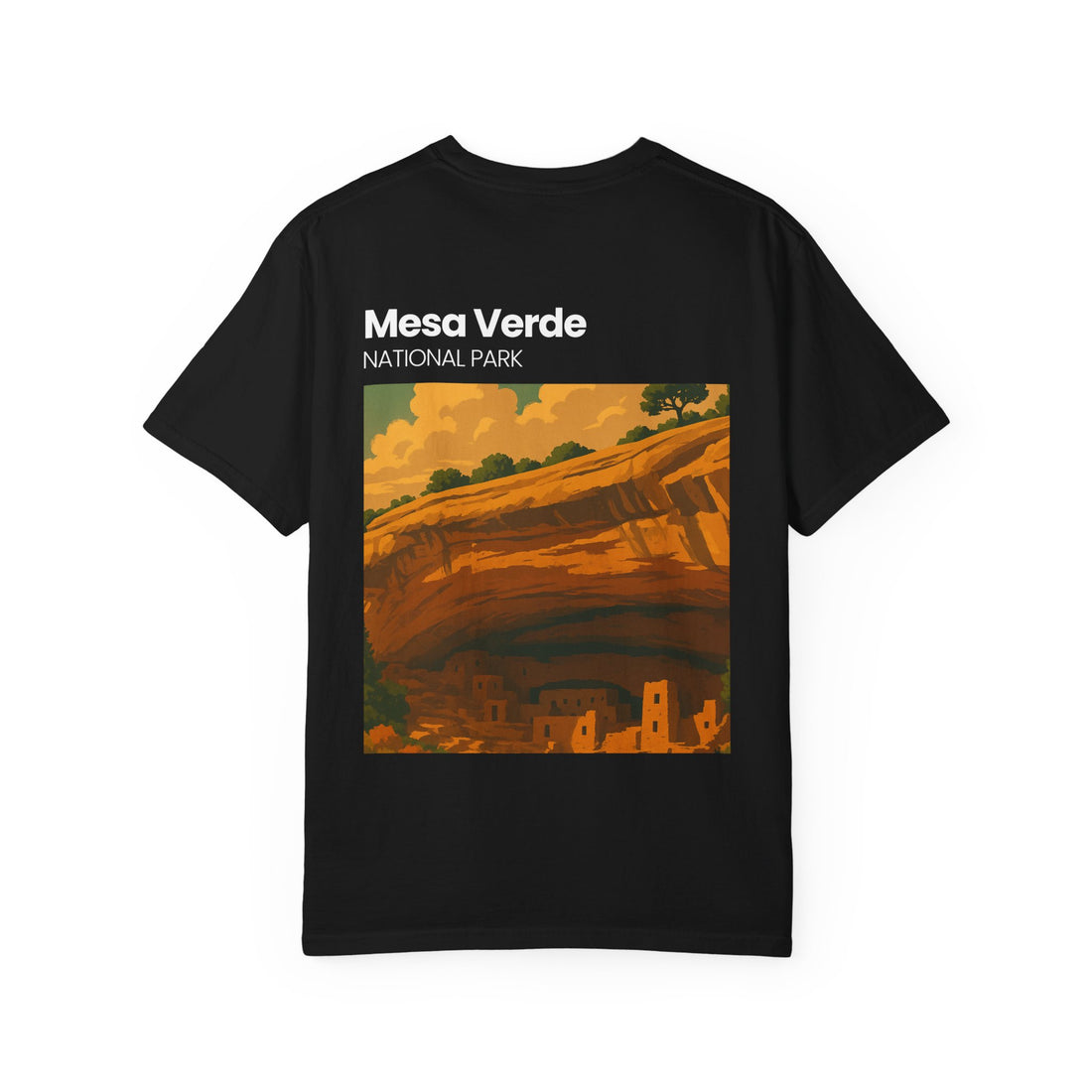 Mesa Verde National Park T-Shirt | Cliff Dwelling Vintage Poster Design